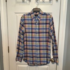 Ralph Lauren Casual Button Down Shirt in Blue and Pink